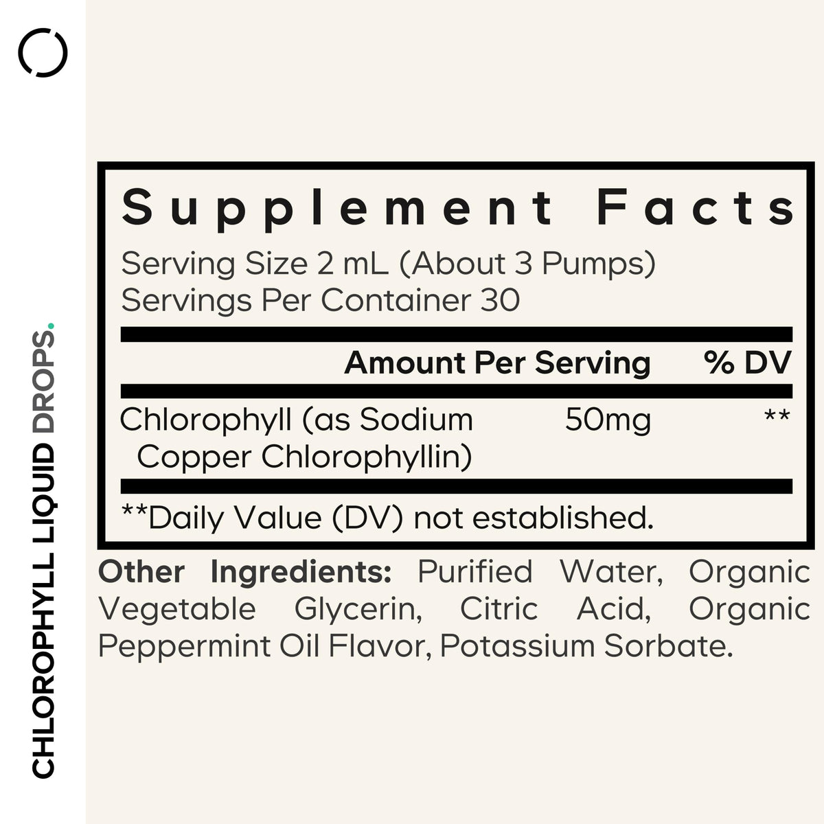 Codeage Chlorophyll Liquid Drops Supplement - Vegan Chlorophyll 50 mg per Serving, Organic Peppermint Flavor Clorofila Drink - Non-GMO, Gluten-Free, Vegan - 2 fl oz CodeageBuy Supplements Australia