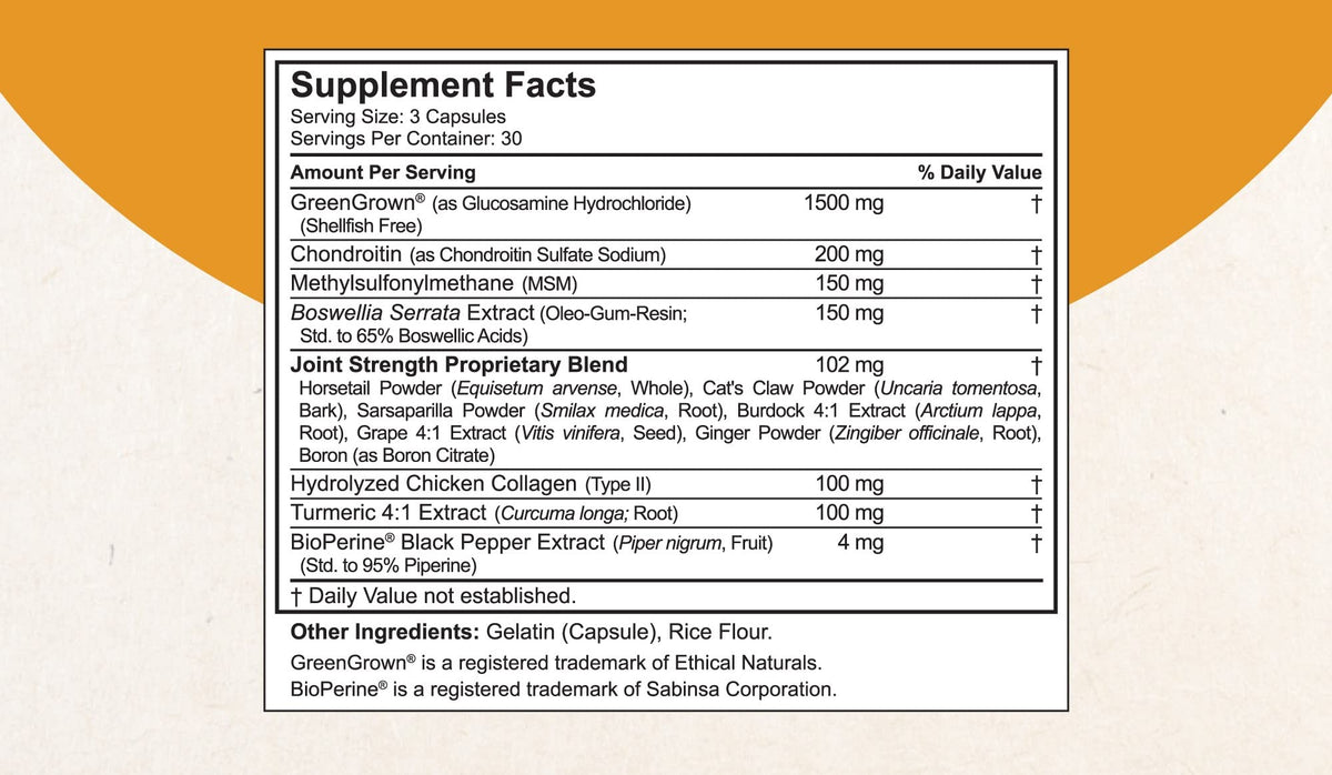 NuBest Joint Xtra - Joint Support Supplement | Joint Health Formula with Triple Joint Strength - Glucosamine, Chondroitin, Turmeric, MSM | 1 Month Supply NuBestBuy Supplements Australia