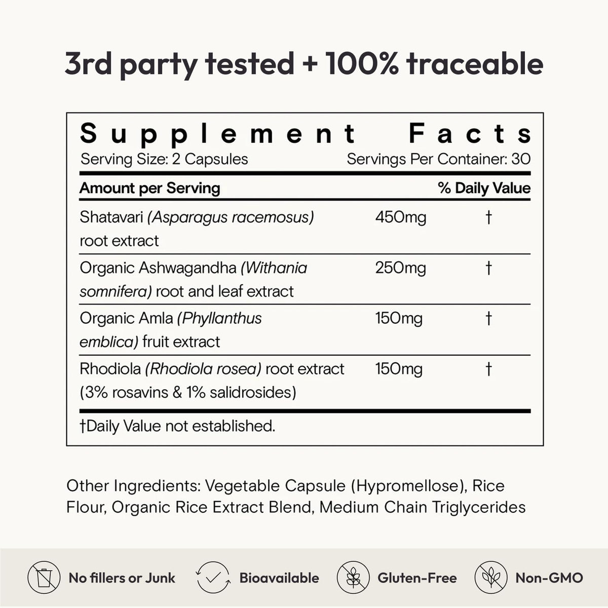 Moon Juice SuperYou Ashwagandha Supplements with Rhodiola, Shatavari & Amla - Cortisol Reducer for Energy, Mood, Focus and Stress Support, Vegan, Non-GMO & 100% Traceable, 60 Capsules, 30 Servings Moon Juice buy supplements Au