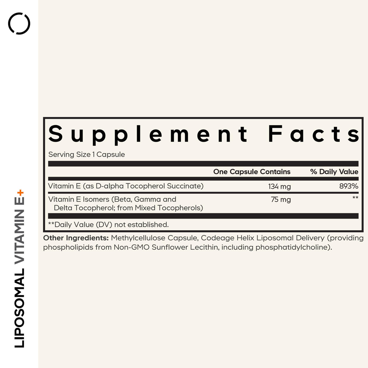 Codeage Liposomal Vitamin E Supplement - All Vitamin E Tocopherols - 3-Month Supply - Alpha Tocopherols, Beta, Gamma, and Delta - Liposomal Mixed Tocopherols - Non-GMO Phospholipid - 90 Capsules CodeageBuy Supplements Australia