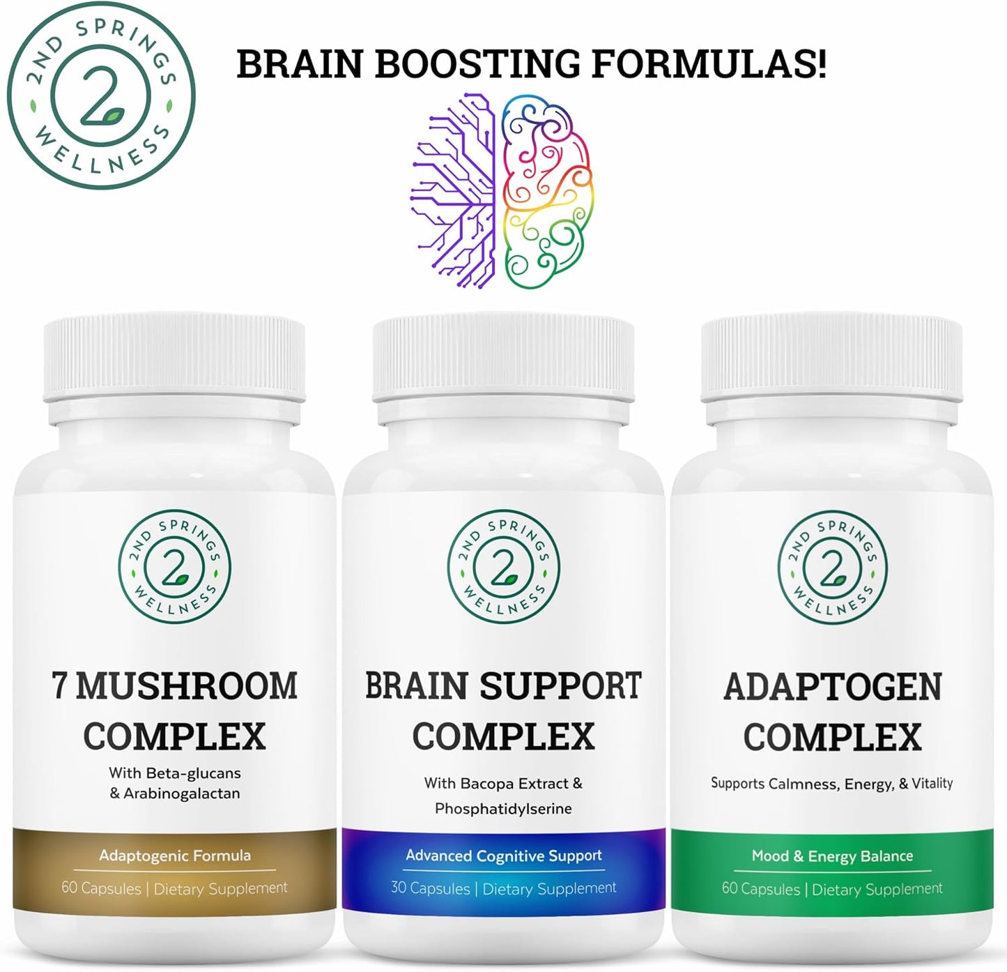 Mushroom & Adaptogen Fusion - Comprehensive Wellness Bundle