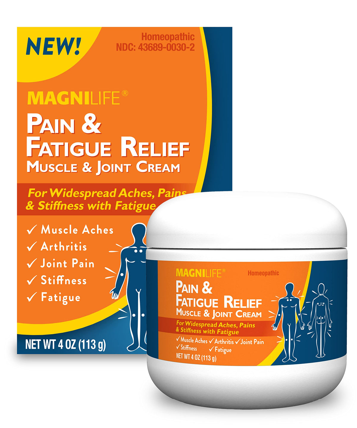 MagniLife Pain & Fatigue Relief Cream 4 oz Pain & Inflammation Relief Foam 4 oz. Natural Joint & Muscle Pain Relief Bundle for Shoulders, Back, Knees, Arthritis, Stiffness & Soreness MagniLifeBuy Supplements Australia