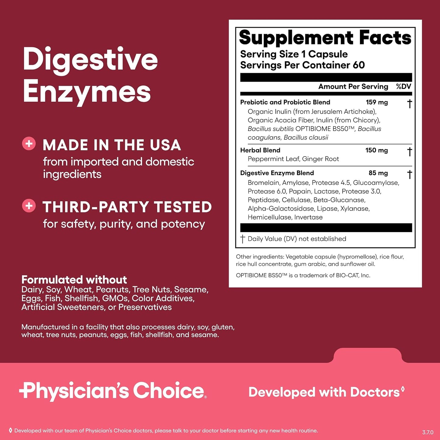 Physician's CHOICE Gut Guardian Bundle: Advanced Bloating & Digestion Support with 60 Billion Probiotic, Digestive Enzymes & Bloat + Gas Probiotic - Daily Gut Health Support for Women and Men