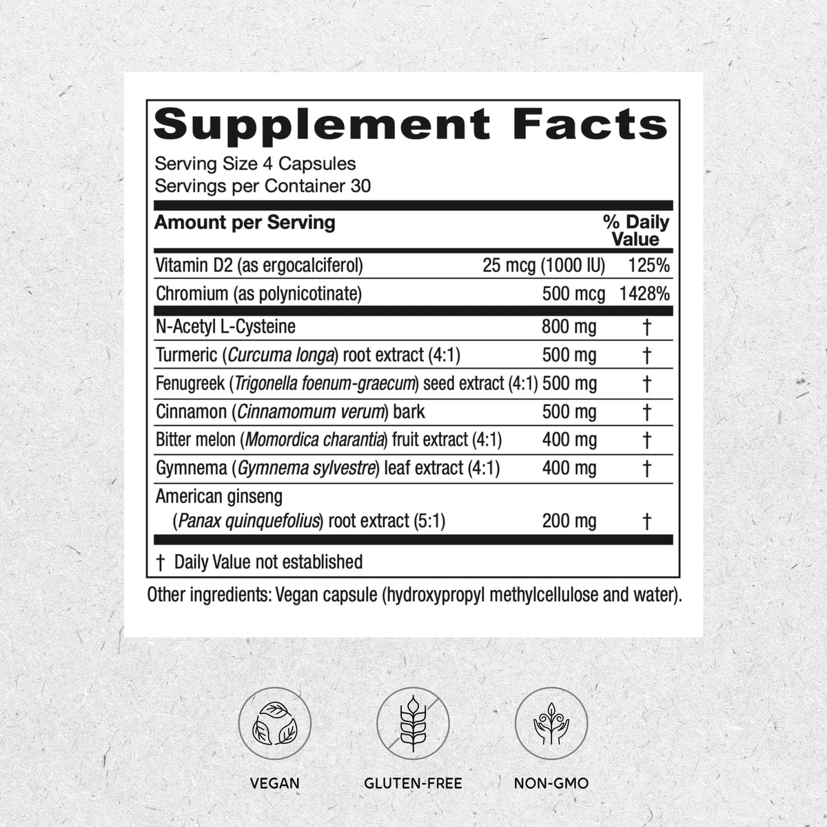 Vitanica Metabolic Manager - Herbal Supplement to Support Healthy Metabolic Response - Dietary Supplement with Vitamin D - Vegan Antioxidant Supplement - 120 Capsules VitanicaBuy Supplements Australia