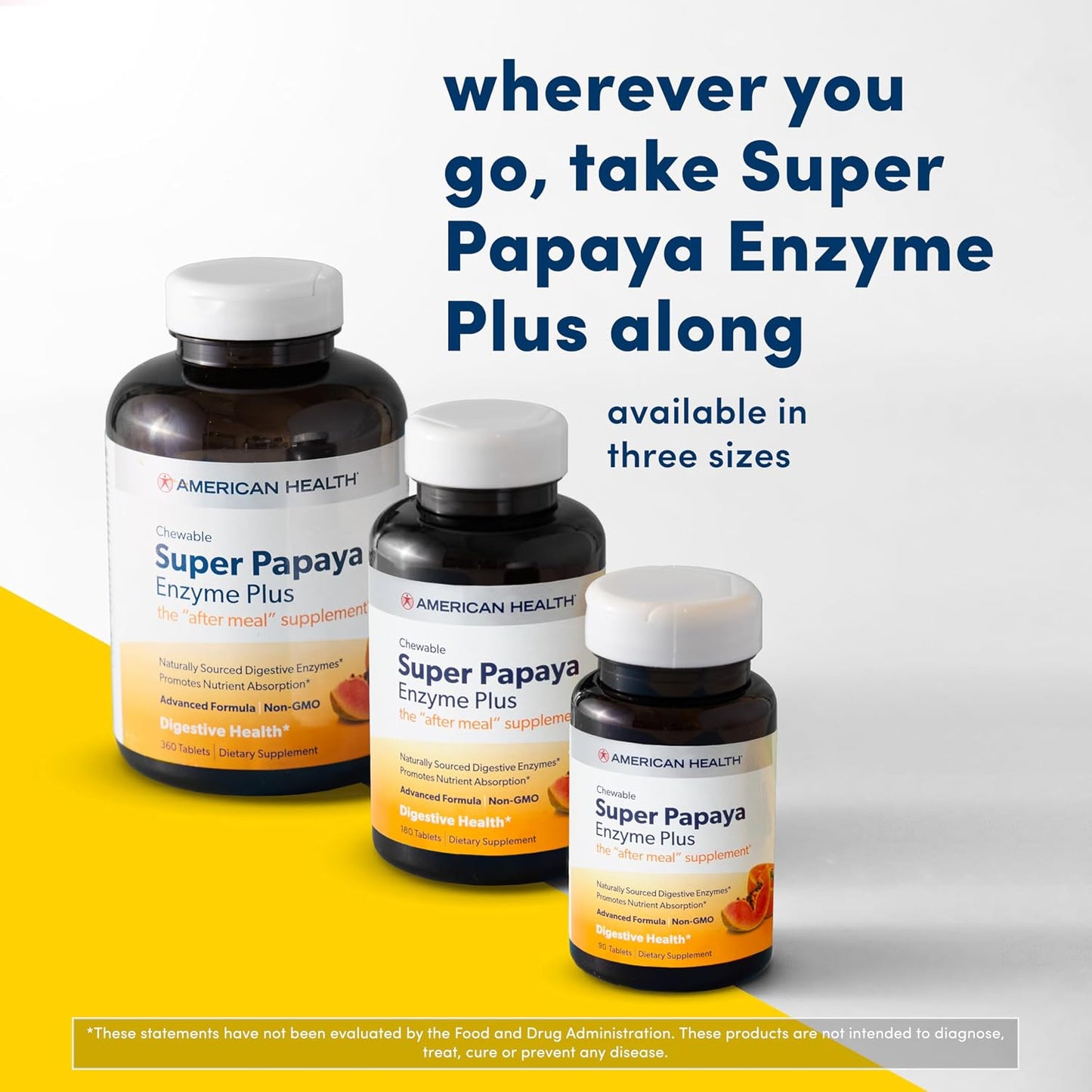 American Health Products Super Papaya Enzyme Plus 360 Tablets - PrimeBioHealth - canada supplements