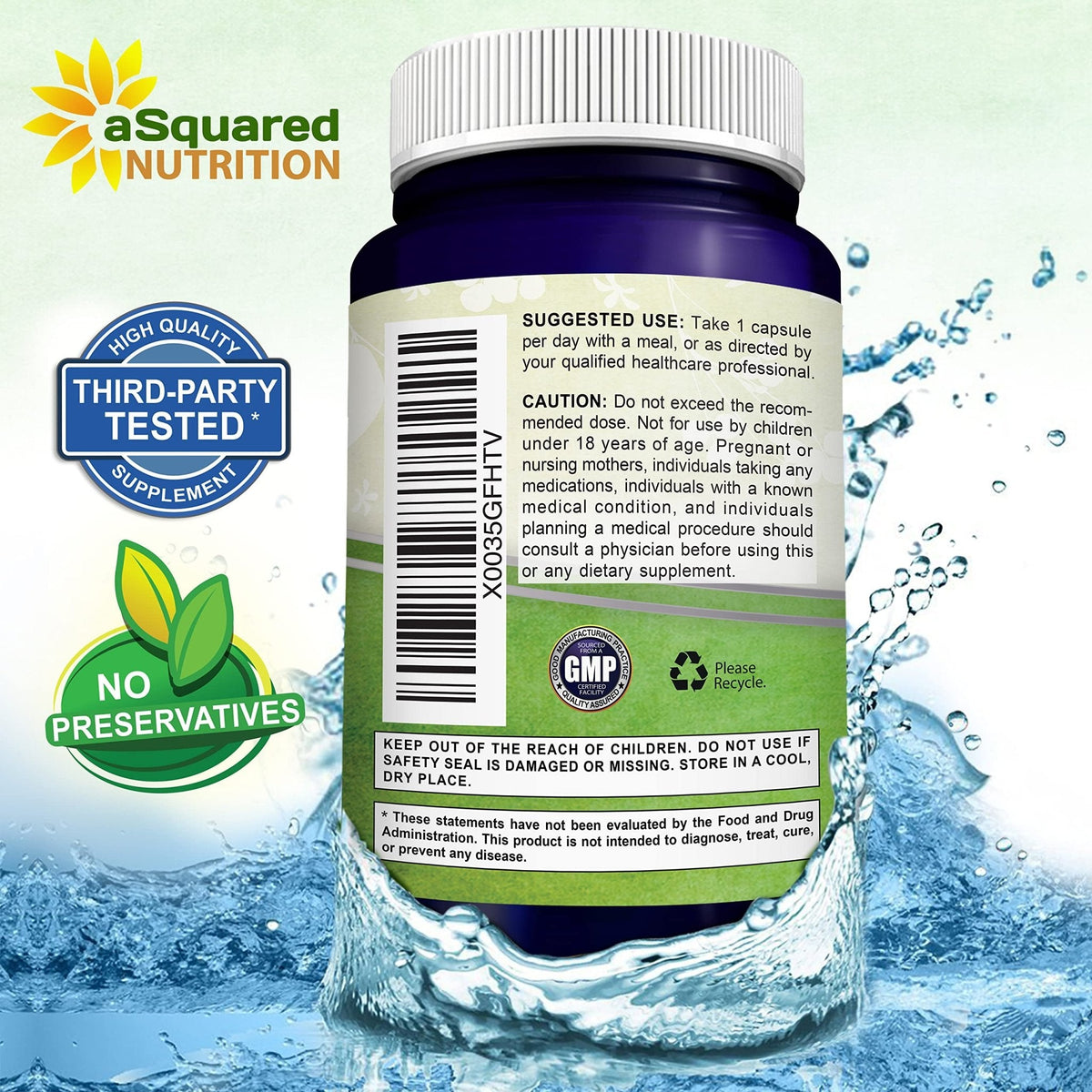aSquared Nutrition Apigenin 50mg & L-Theanine 200mg - 120 Capsules - Apigenin Supplement Pills for Sleep and Relaxation - PrimeBioHealth - canada supplements