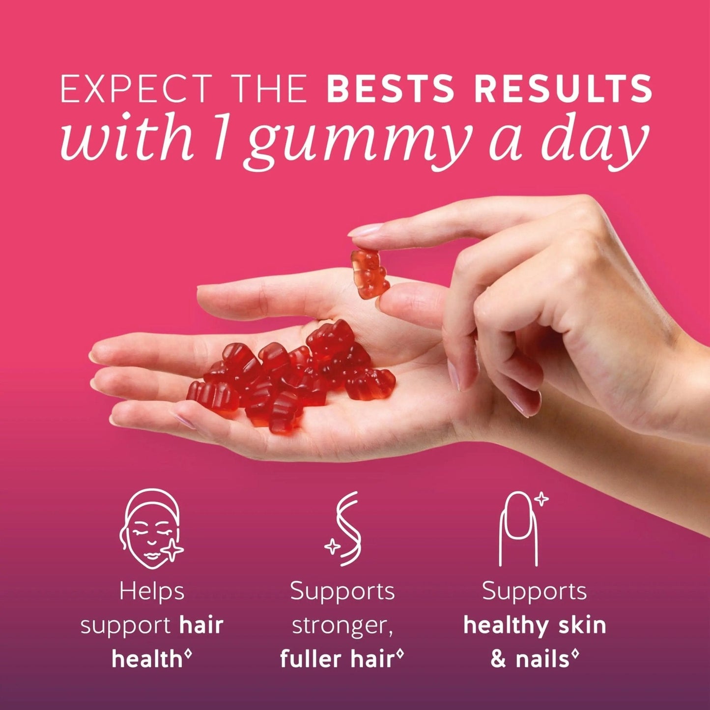 Biotin Gummies for Hair, Skin & Nails. 5,000 mcg High Potency Vegan Vitamins for Faster Hair Growth, Stronger Nails & Healthy Skin. with Vitamins C & E, 90 Gummies - PrimeBioHealth - canada supplements