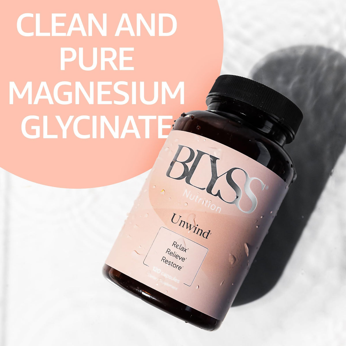 BLYSS Nutrition Magnesium Bisglycinate Capsules for Women - 200mg Chelated Glycinate Magnesium Supplement - Natural Supplements to Support Sleep, - PrimeBioHealth - canada supplements