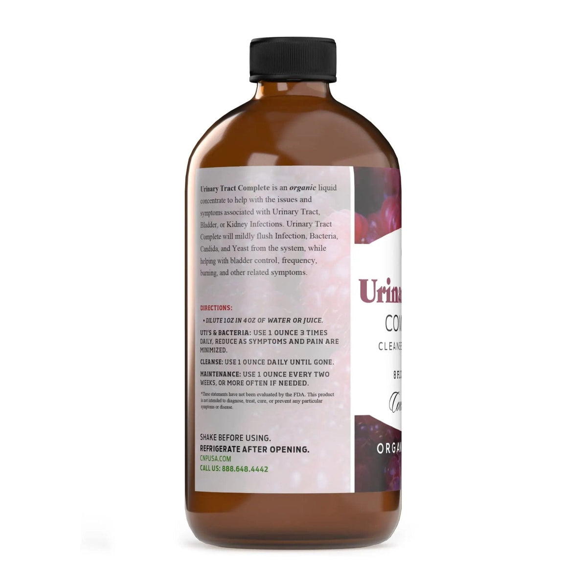 Complete Natural Products Urinary Tract Complete 8oz - Liquid Supplement for a Urinary Tract Cleanse, Defense, Health, and Treatment with Organic Cranberry & Organic D-Mannose - PrimeBioHealth - canada supplements