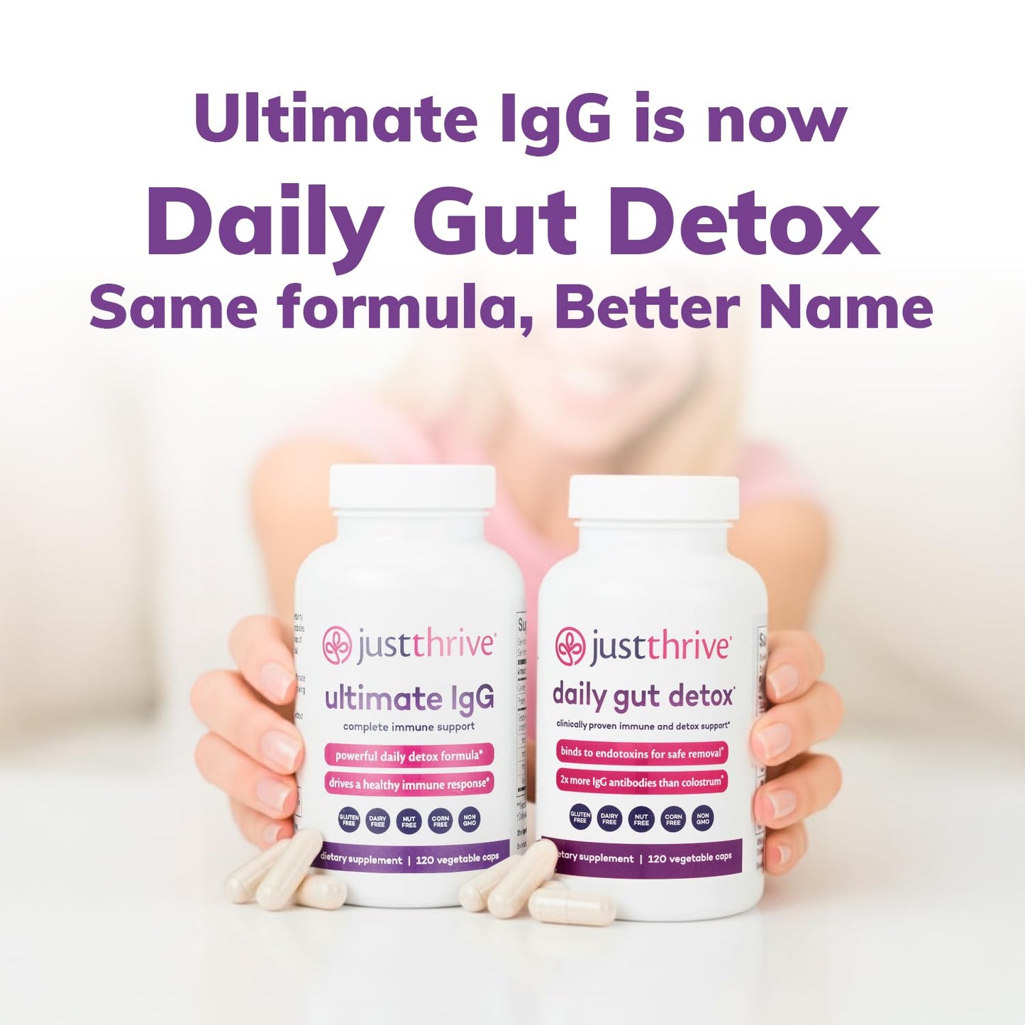 Daily Gut Detox - Ultra-Concentrated Detox & Immune Support Supplement with IgG Antibodies - Promotes Gut Health, Detoxification & Balanced Immune Response - PrimeBioHealth - canada supplements