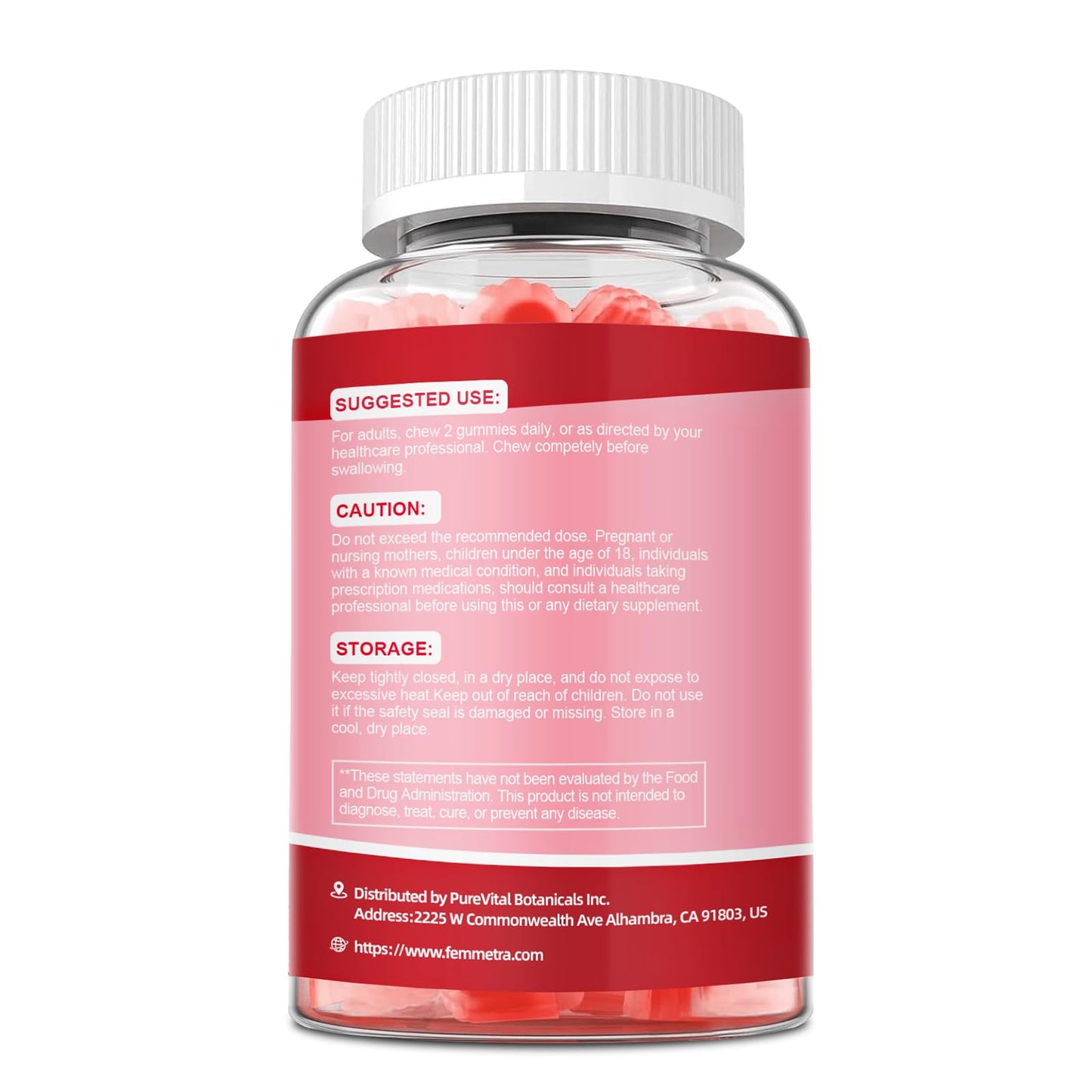 Femmetra 18-in-1 Probiotics for Women with Prebiotics - 200 Billion CFU with Digestive Enzyme, Cranberry, Kombucha - Sugar-Free Vaginal Gummies, - PrimeBioHealth - canada supplements