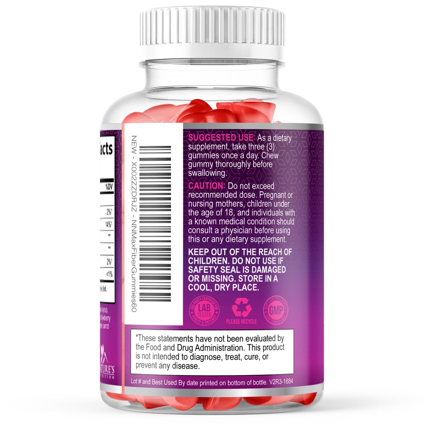 Fiber Gummies for Adults - Soluble Fiber 4g Per Serving - Plant-Based Prebiotic Fiber Supplement for Digestive Health, Gut Health, & Regularity Support - Vegan Gummy - PrimeBioHealth - canada supplements
