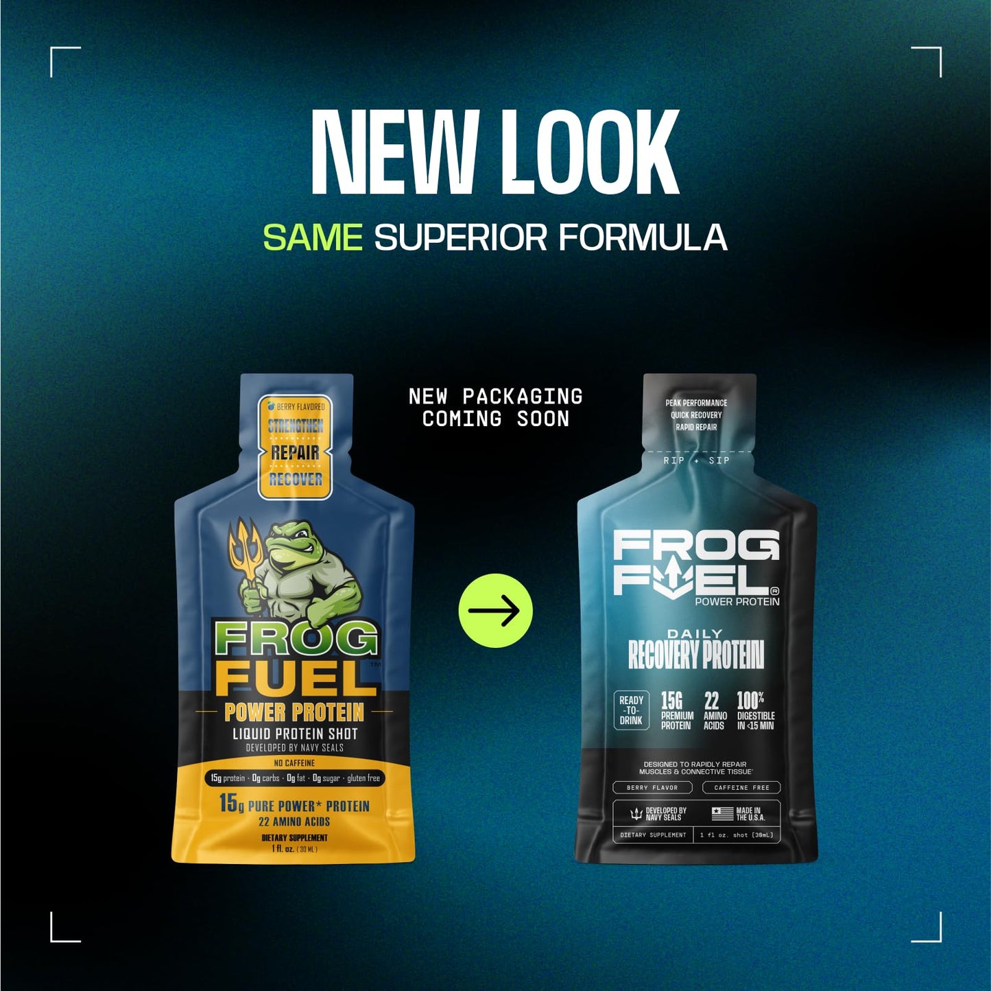 Frog Fuel Power Regular Complete Liquid Protein Shot, 15g, Nano Hydrolyzed & Grass Fed Collagen, Post Workout, Gluten Free, Fat & Sugar Free - PrimeBioHealth - canada supplements
