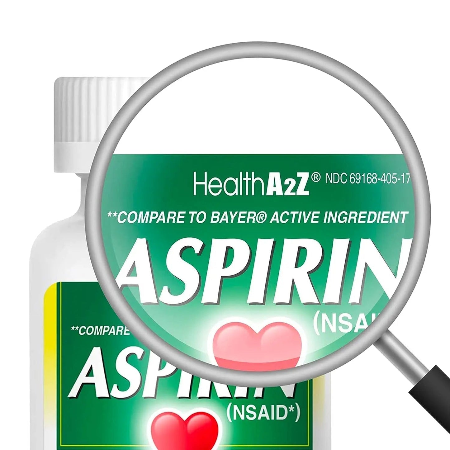 HealthA2Z® Aspirin 81 mg | Low Strength | Enteric Coated | Pain Relief | Reduces Minor Aches Muscle Pain & Cramps | Fever Reducer | Reduces Headache (365 Counts) - PrimeBioHealth - canada supplements