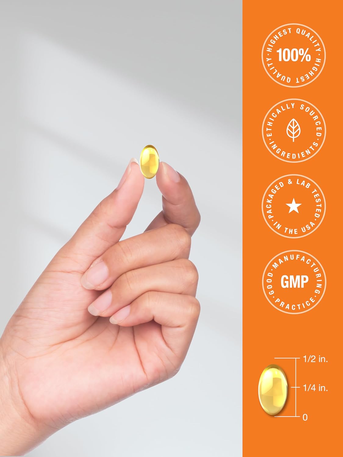 Horbäach Vitamin D3 K2 5000 iu | 100mcg MK-7 Complex | 180 Softgel Capsules | Non-GMO & Gluten Free Supplement - PrimeBioHealth - canada supplements