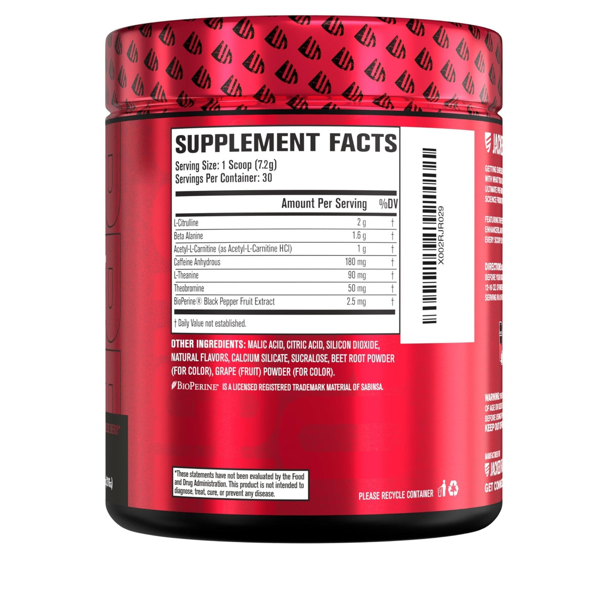 Jacked Factory NITROSURGE Shred Pre Workout Supplement - Energy Booster, Instant Strength Gains, Sharp Focus, Powerful Pumps - Nitric Oxide Booster & PreWorkout Powder - PrimeBioHealth - canada supplements