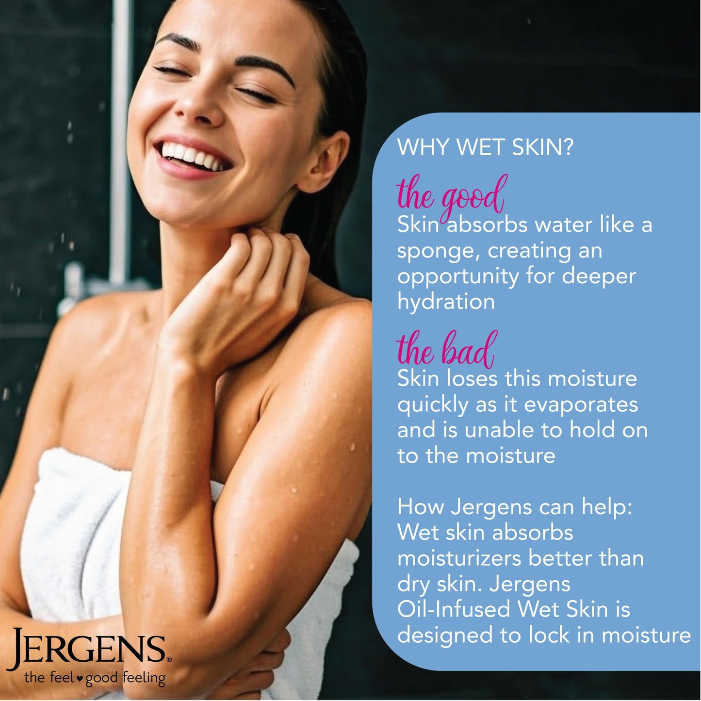 Jergens Wet Skin Body Lotion with Coconut Oil, In Shower Lotion for Dry Skin, Fast-Absorbing, Non-Sticky, Dermatologist Tested, 10 Ounce - PrimeBioHealth - canada supplements