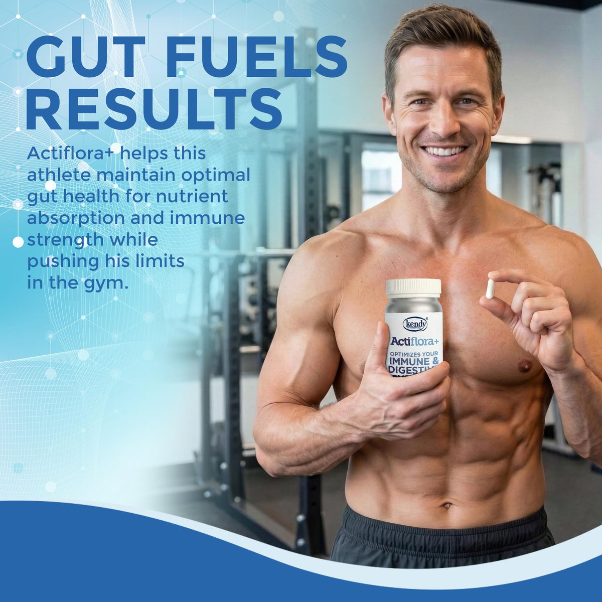Kendy Actiflora Probiotic + Prebiotic & Synbiotic Capsules – Advanced Formula w/L. bulgaricus for Digestive Health & Gut Balance – 45-Billion CFU Daily Supplement - PrimeBioHealth - canada supplements