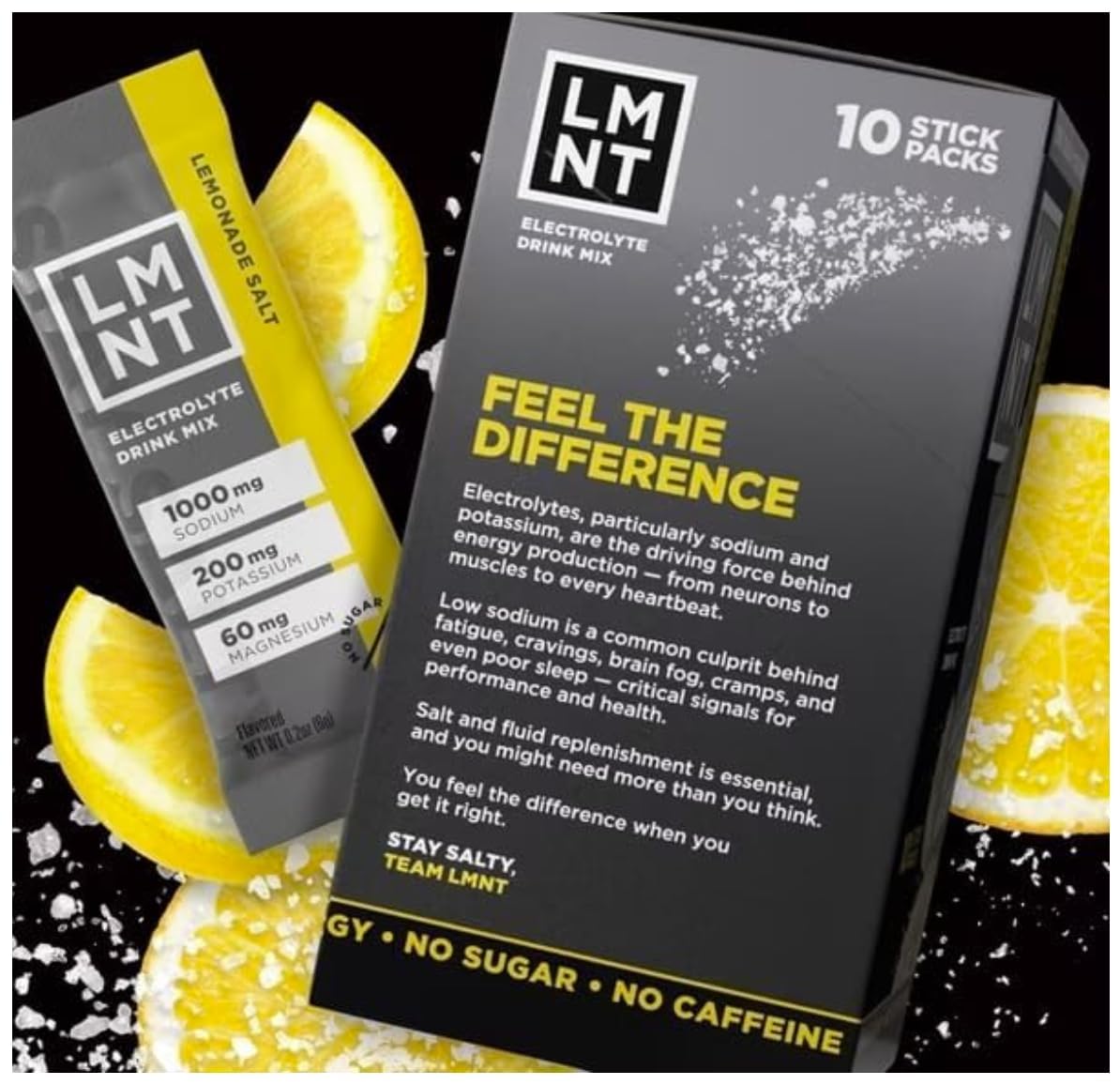 LMNTS Lemonade Zero-Sugar Electrolytes Drinks - 10ct/2.1oz - PrimeBioHealth - canada supplements