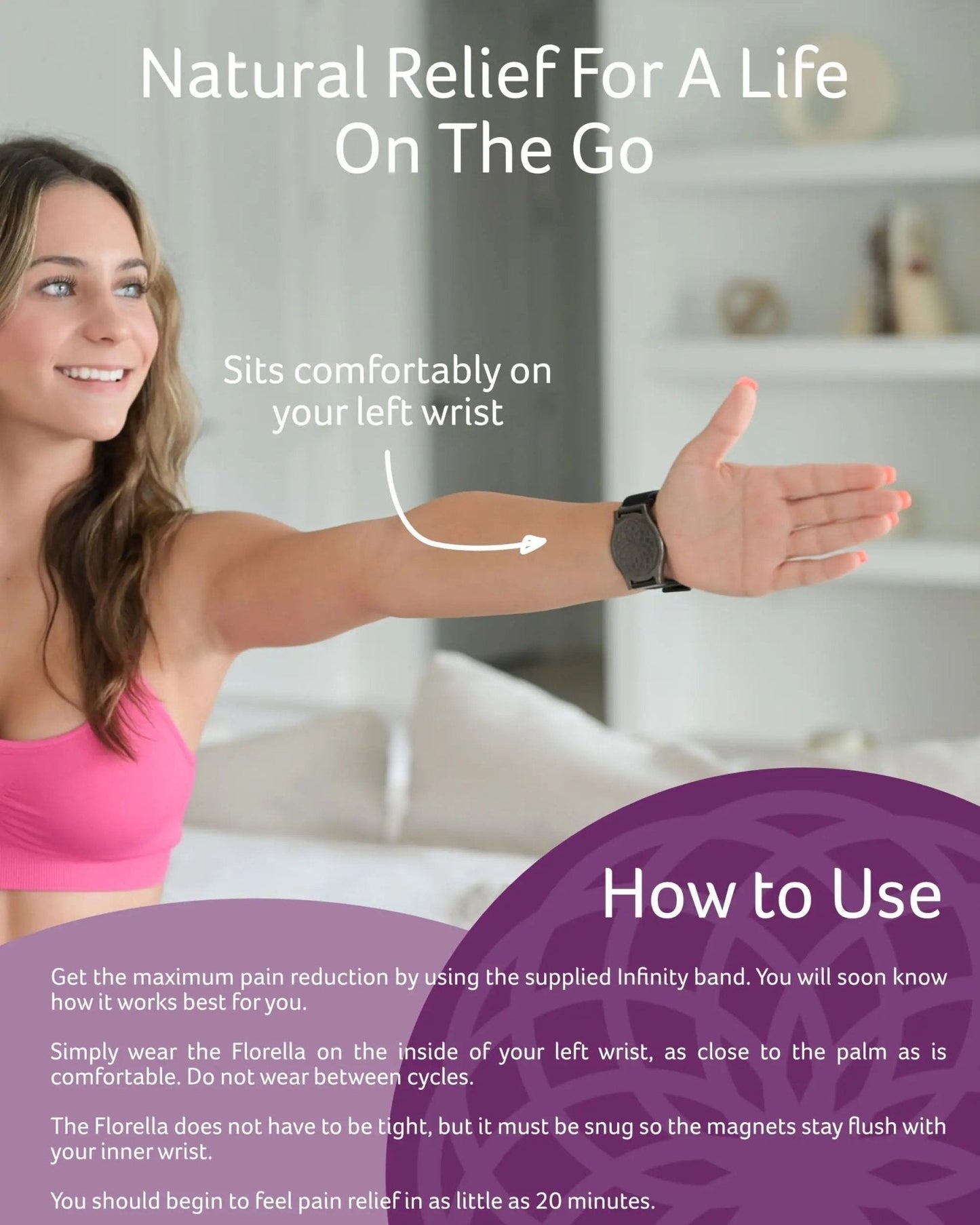 MediMags Period Pain Relief Device - Clinically Proven, All Natural Relief for A Life On The Go - The Florella Therapeutic Device Helps Alleviate The Pain from Menstrual Cramps. - PrimeBioHealth - canada supplements