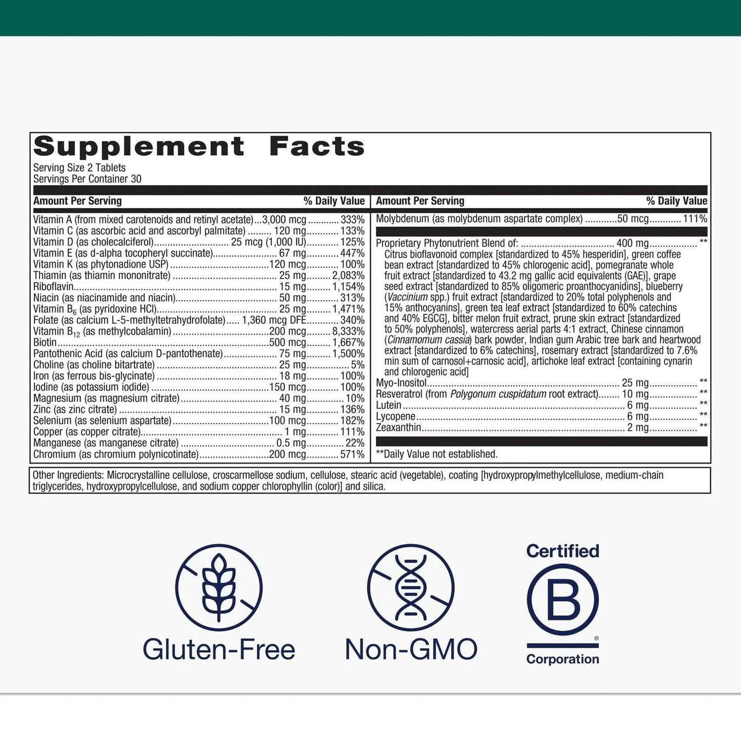 Metagenics PhytoMulti with Iron - Daily Multivitamin for Men & Women with Phytonutrients* - Methylfolate, Vitamins AK, Zinc & B6 - PrimeBioHealth - canada supplements