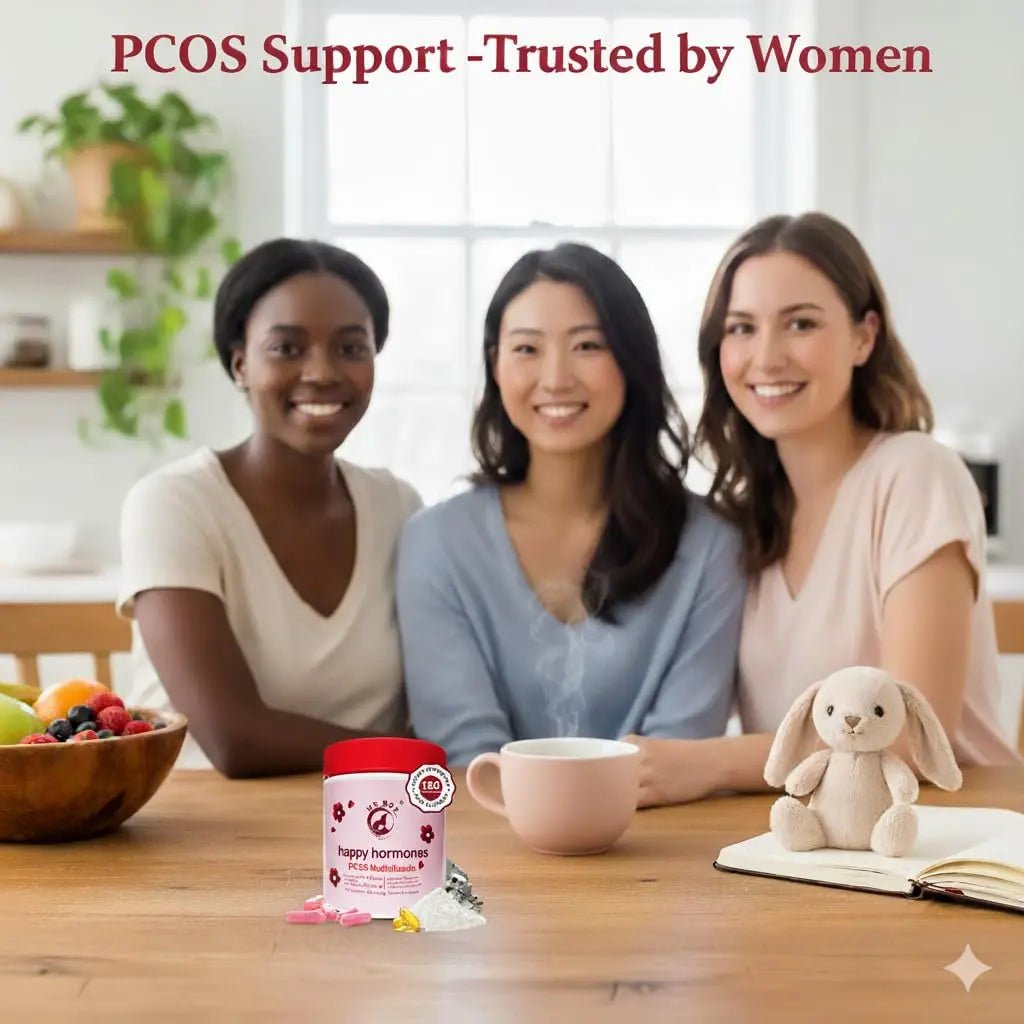 Mr Ros PCOS Multivitamin for Women – Happy Hormones Formula – Myo & D-Chiro Inositol 40:1, Omega-3, Vitamin D3, Zinc & Magnesium - PrimeBioHealth - canada supplements