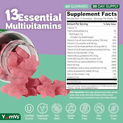 Multivitamin Gummies for Adults, Daily Gummy Vitamin for Women & Men, Immune Support Multivitamin Supplement - PrimeBioHealth - canada supplements