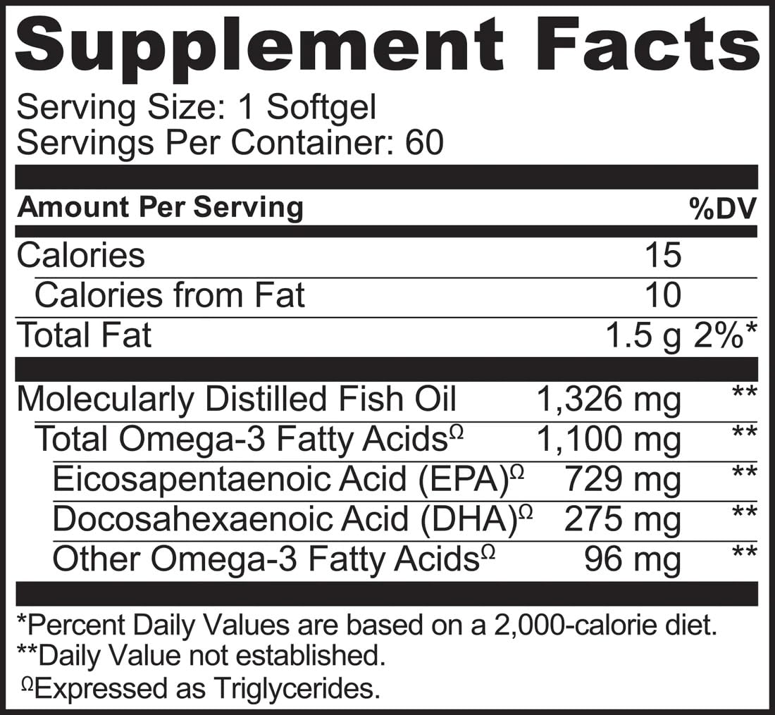 NATURELO Burpless Omega 3 Fish Oil Supplement - 1100mg Triglyceride Omega-3, EPA + DHA, Liquid Fish Oil for Heart, Eye, Brain, Joint Health - PrimeBioHealth - canada supplements