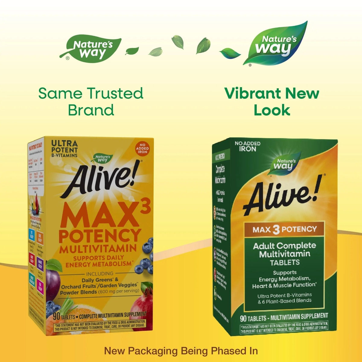 Nature's Way Alive! Max3 Potency Adult Complete Multivitamin, High Potency B-Vitamins to Support Energy Metabolism - PrimeBioHealth - canada supplements