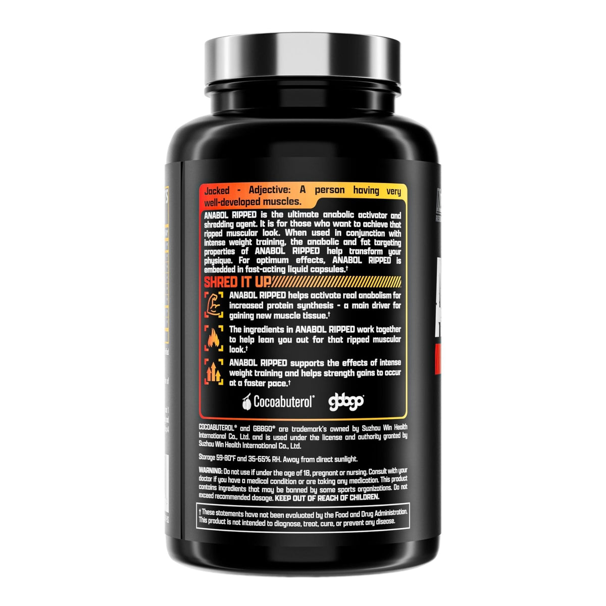 Nutrex Research Anabol Ripped Anabolic Muscle Builder for Men, 2-in-1 Muscle Builder and Shredding Supplement, (60 Count) - PrimeBioHealth - canada supplements