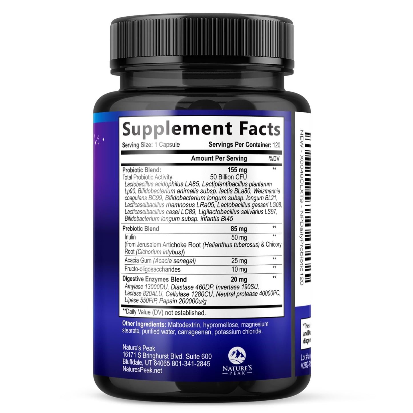 Probiotics 50 Billion CFU Per Serving - 10 Premium Strains + Digestive Enzymes & Prebiotics - Best Probiotic for Women & Men, Supports Immune, - PrimeBioHealth - canada supplements