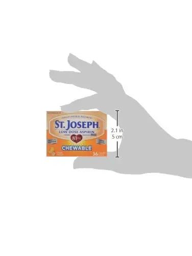 St. Joseph Orange Chewable 81mg Aspirin, 36 Tablets (Pack of 6) - PrimeBioHealth - canada supplements
