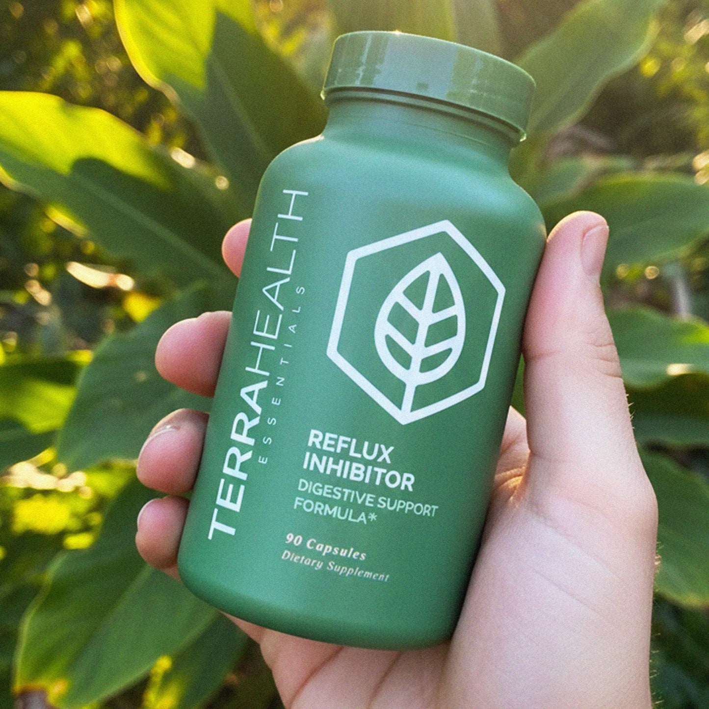 Terra Health Essentials Reflux Inhibitor - Digestive Supplement for Stomach Comfort, Acid Balance & Nutrient Absorption - Betaine HCL with Pepsin - PrimeBioHealth - canada supplements