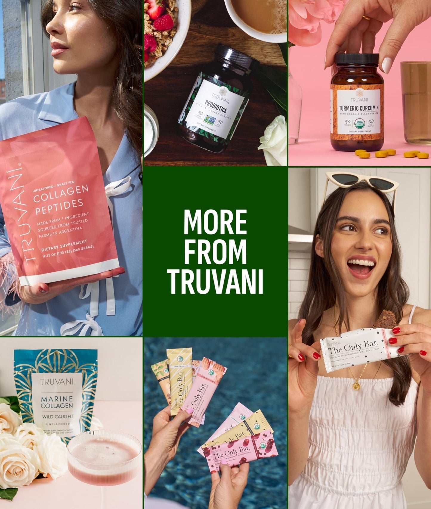Truvani Protein + Greens Supplement | Spinach, Kale & Broccoli | 10g Organic Plant Based Protein | 20 Servings | USDA Organic | Gluten & Dairy Free - PrimeBioHealth - canada supplements