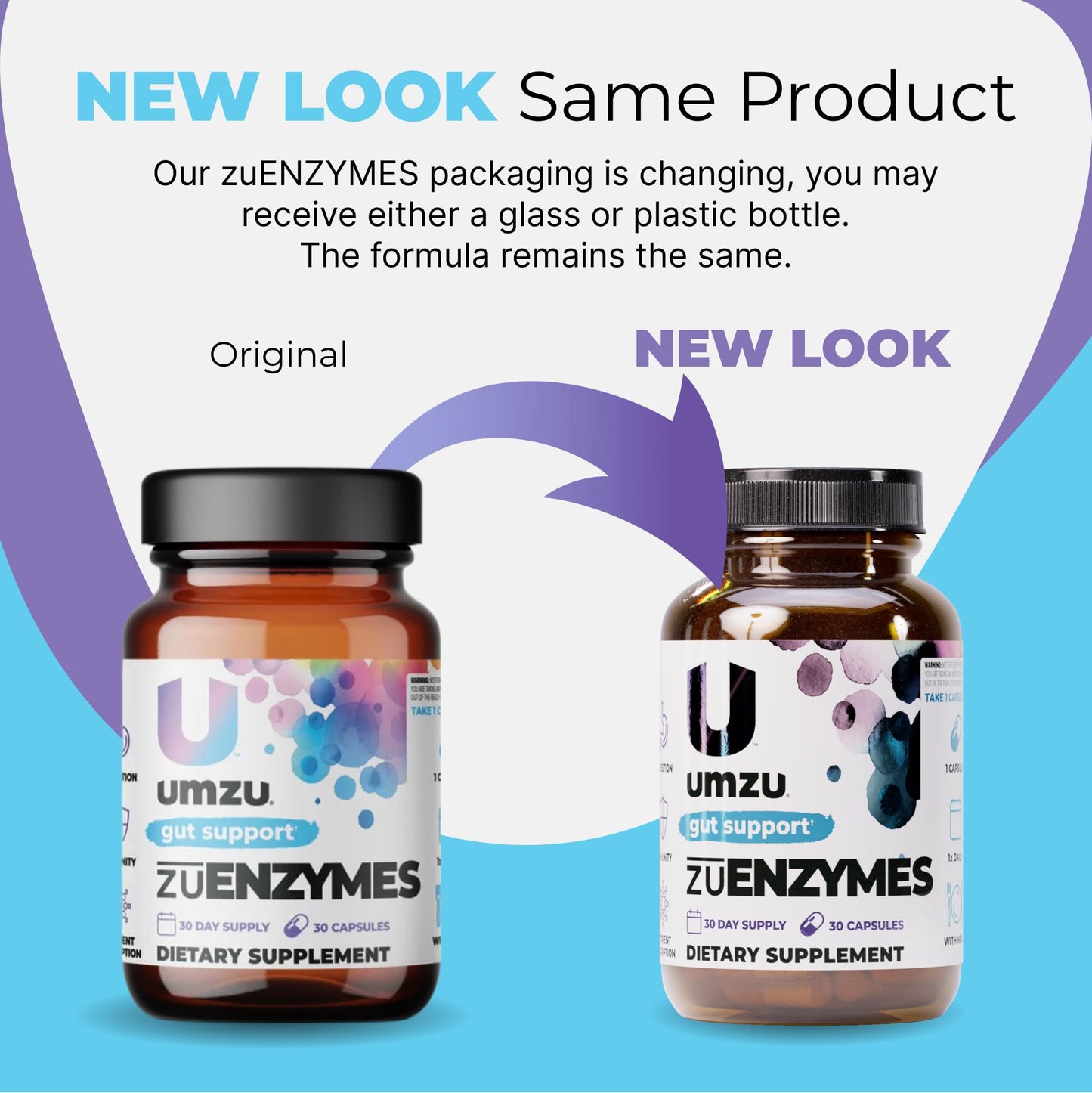 UMZU zuEnzymes Digestive Support Supplement, (30 Day Supply) – 21 Enzyme Blend with Lipase Protease & Amylase – Digestive Enzymes for Gut Health & Probiotic Daily - PrimeBioHealth - canada supplements