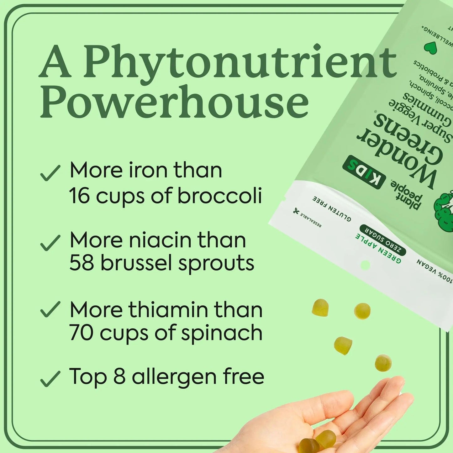 WonderGreens Kids Super Veggie Gummies – Sugar-Free, Allergen-Free Multivitamin for Picky Eaters with Probiotics - PrimeBioHealth - canada supplements