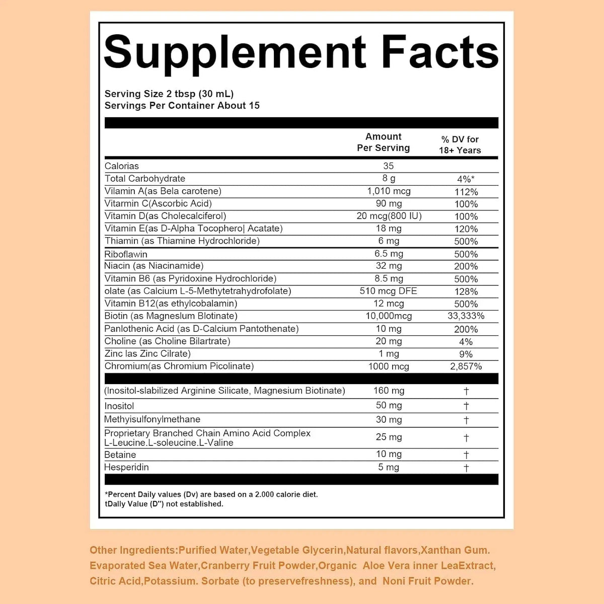 Zeniber MaayRuth Multivitamins Hair Growth| Liquid Multivitamin for Hair Growth | Biotin 10000mcg | Hair & Skin Support Supplement | - PrimeBioHealth - canada supplements