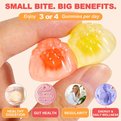 10g Fiber Gummies for Adults with Probiotics, Sugar Free Fiber Supplement with Organic Super Greens & Digestive Enzymes, Supports Gut Health, - PrimeBioHealth - canada supplements
