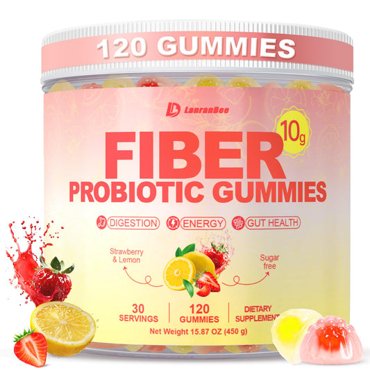 10g Fiber Gummies for Adults with Probiotics, Sugar Free Fiber Supplement with Organic Super Greens & Digestive Enzymes, Supports Gut Health, - PrimeBioHealth - canada supplements