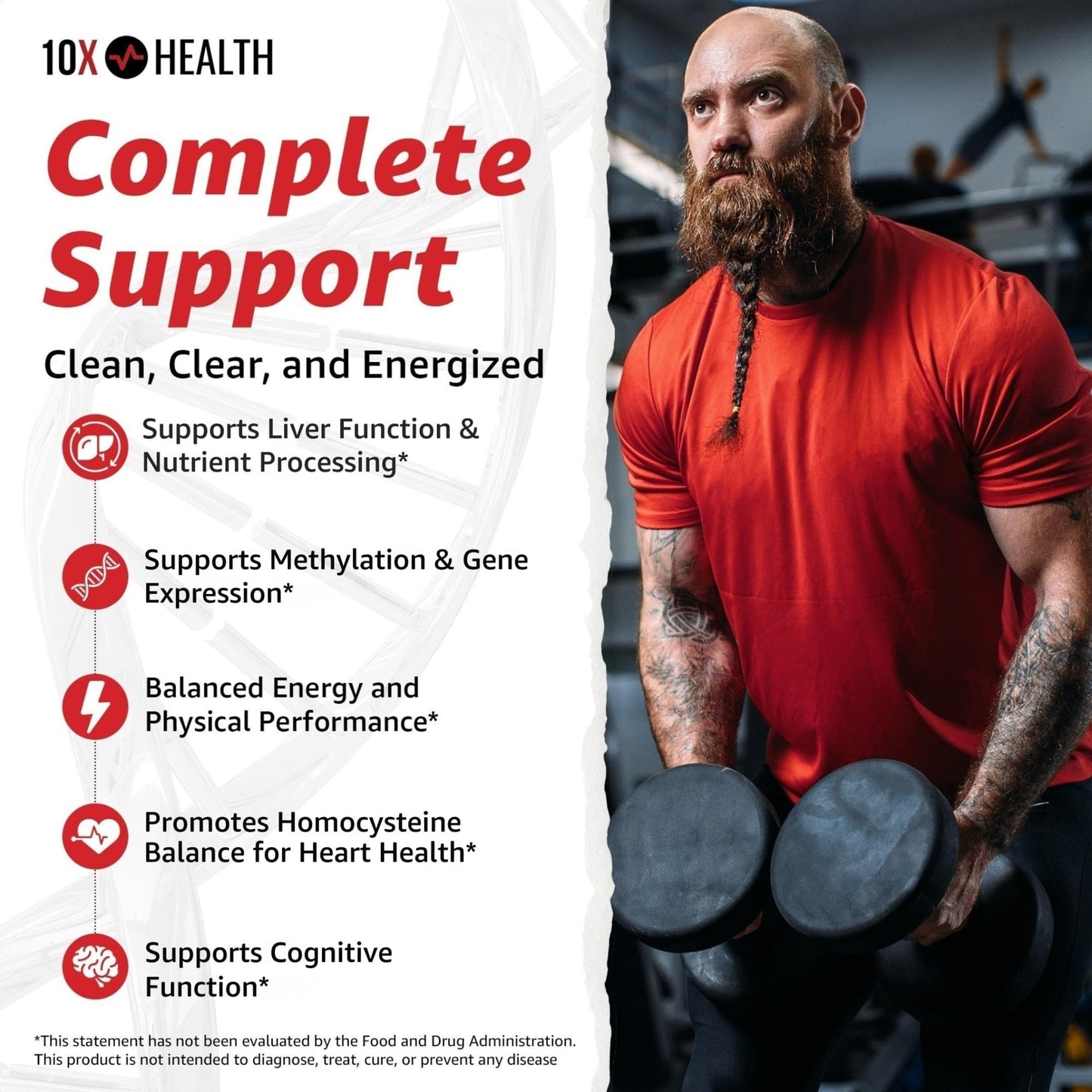 10X Health TMG Supplements - Trimethylglycine Supplement for Liver Support, Heart Wellness, Energy, Homocysteine Levels - TMG Capsules with Betaine Anhydrous - PrimeBioHealth - canada supplements