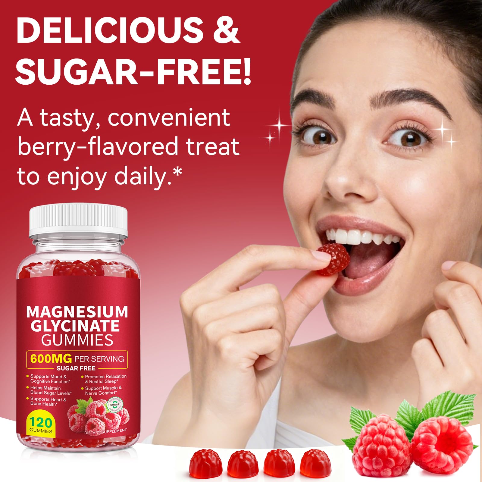 120 Count Magnesium Glycinate Gummies 600mg for Adults, Supports Relaxation, Magnesium Glycinate Chewable, - PrimeBioHealth - canada supplements