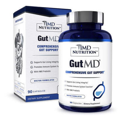1MD Nutrition GutMD - L-Glutamine Capsules w/Prebiotic for Gut Health - L Glutamine Supplement - Supports Healthy Digestive - PrimeBioHealth - canada supplements