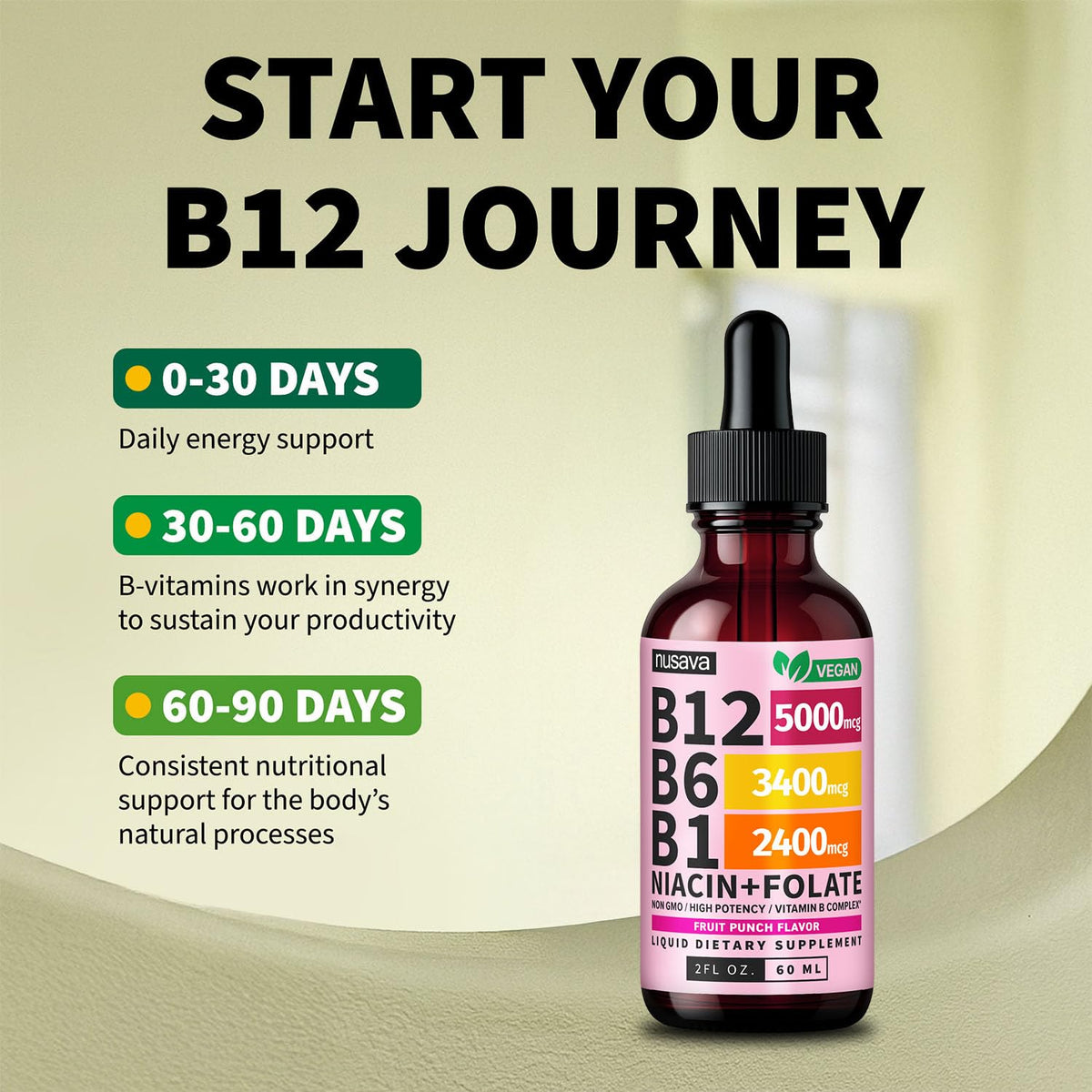 (2 Pack) Vitamin B12 and B6 Liquid Drops, B12 Sublingual Vitamin B Complex - B 12 Vitamin 5000mcg - B12 Methylcobalamin for Energy, Brain, and Heart Support - PrimeBioHealth - canada supplements