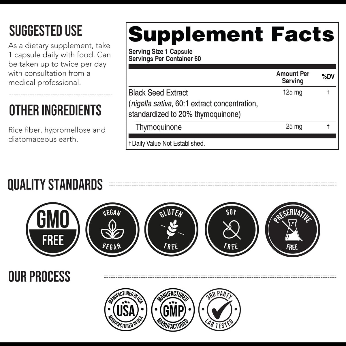20% Thymoquinone Black Seed Extract Capsules - TQ-Advanced 4X®: Potent Thymoquinone Concentration Available - 60:1 Concentrate from Nigella Sativa - PrimeBioHealth - canada supplements