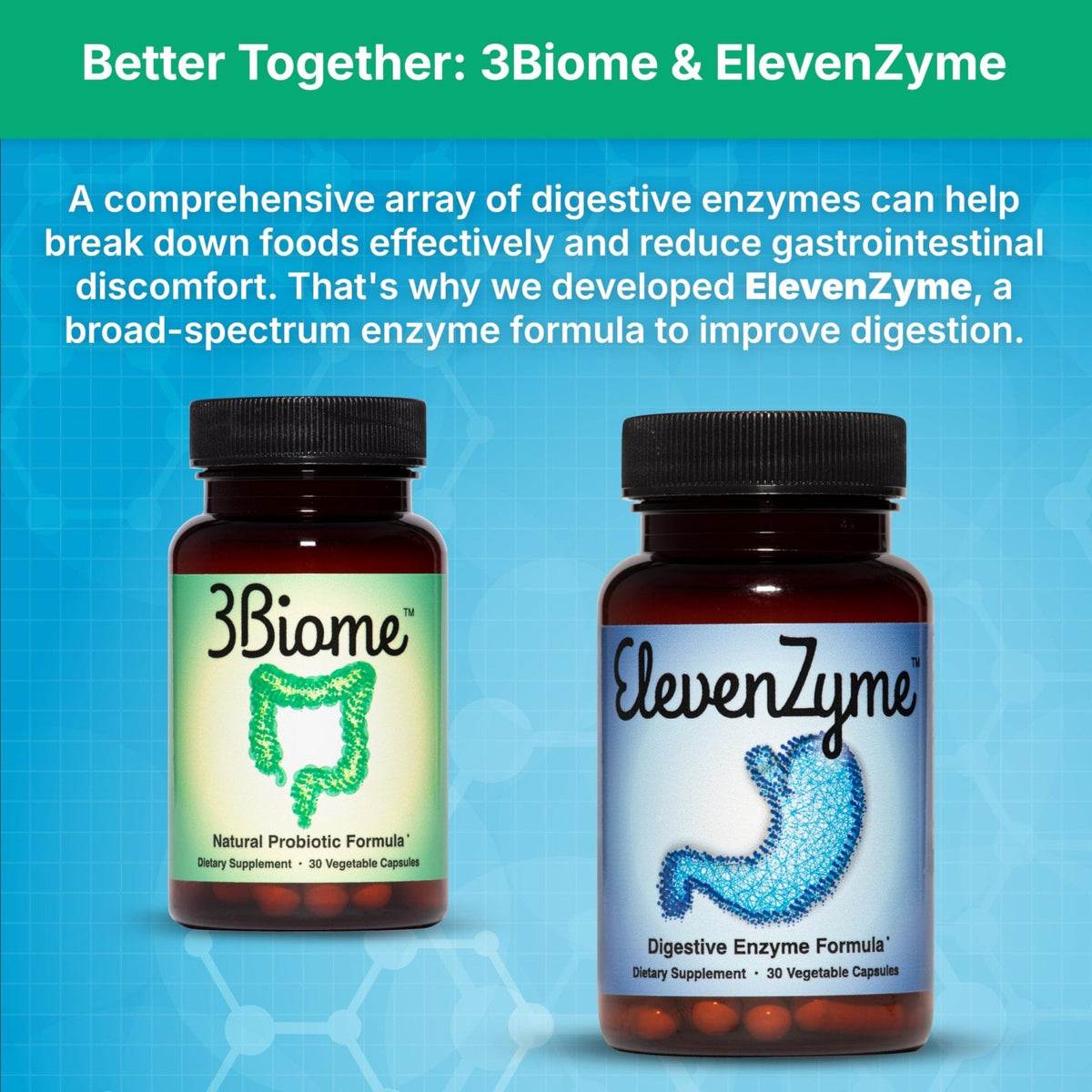 3Biome - Natural Probiotic Supplement - Non-GMO, Vegan, Gluten-Free - PrimeBioHealth - canada supplements