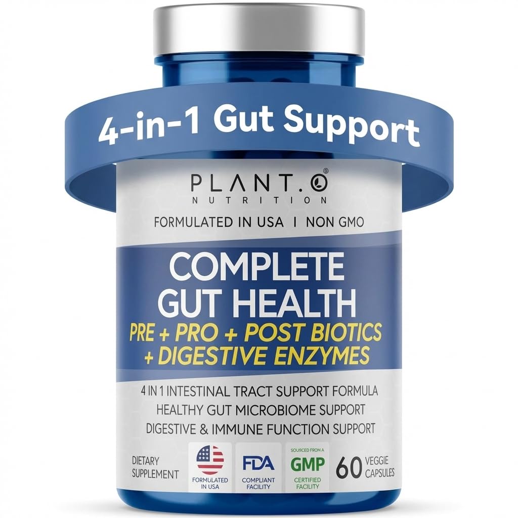 4-in-1 Gut Health Support – Prebiotics + Probiotics + Postbiotics + Digestive Enzymes – DE111 Spore Probiotic for Digestive Support & Bloating - PrimeBioHealth - canada supplements