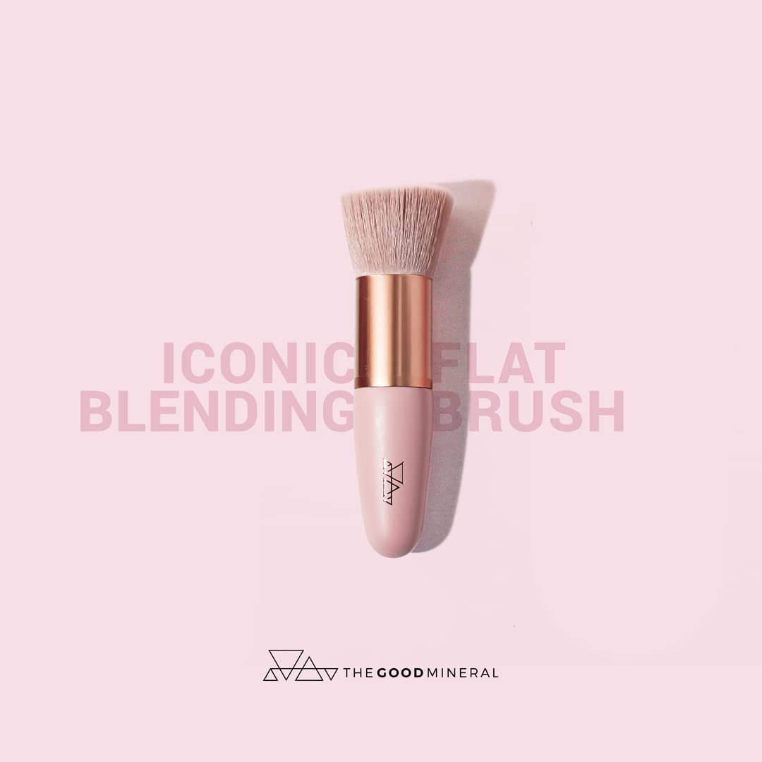 Iconic Flat Blending Brush - The Good Mineral | Best Brush for Loose Powder | Vegan THE GOOD MINERAL buy supplements Au