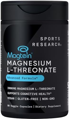 Sports Research® Cognitive Health Support Pack - Triple Strength Omega 3 Fish Oil EPA DHA Fatty Acids from Wild Alaskan Pollock & Magtein Magnesium L-Threonate Sports Research buy supplements Au