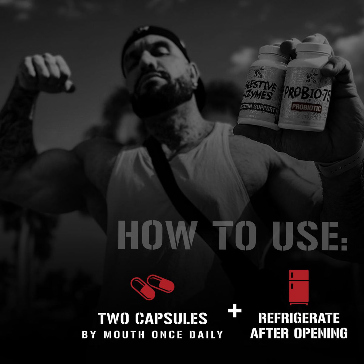 5% Nutrition Rich Piana Probio-75 Billion CFUs | Vegan, 14 Unique Strains - PrimeBioHealth - canada supplements