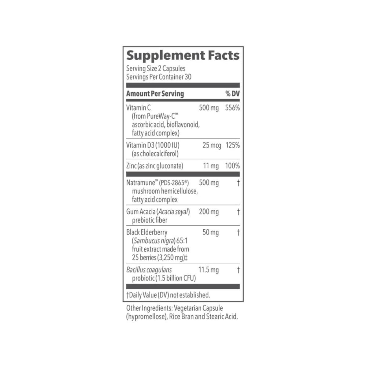LifeSeasons Clinical Immunity - Daily Boost - Immune System Booster - Pre + Probiotics - Increases Antibodies & Immune Cells - Elderberry, Zinc, Natramune & Vitamin C + D3-60 Capsules LifeSeasons buy supplements Au